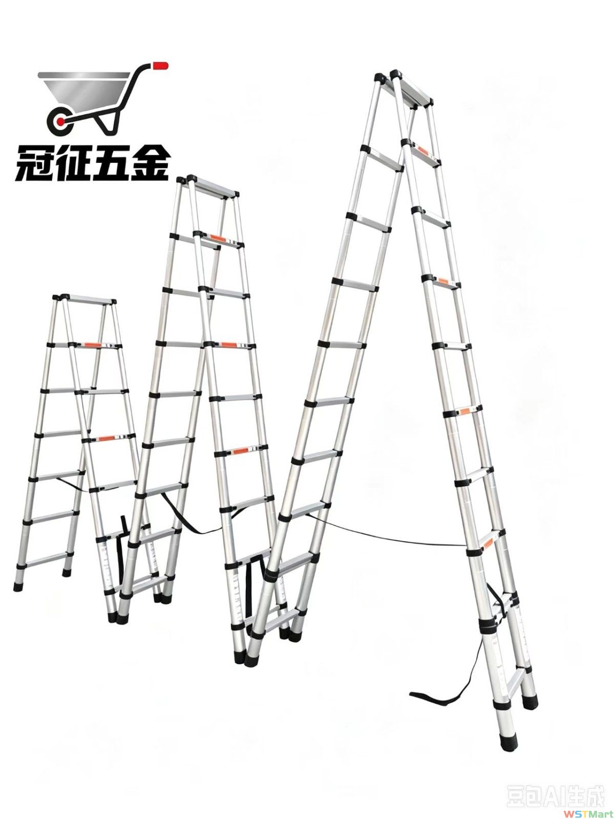 铝合金竹节人字梯