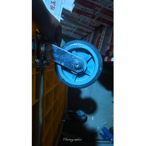 6寸灰胶轮加厚把手