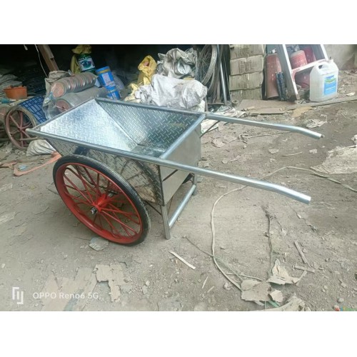 开叉管圈中条纹实心轮灰车整车